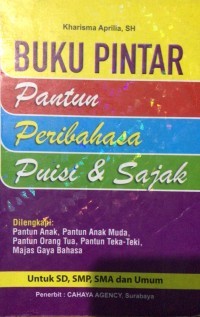 Image of Buku pintar pantun peribahasa puisi & sajak