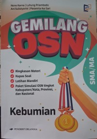 Image of Gemilang OSN (olimpiade sains nasional ) kebumian untuk SMA/MA