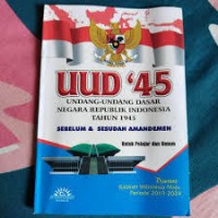 Image of Uud '45 undang-undang dasar negara republik indonesia 1945